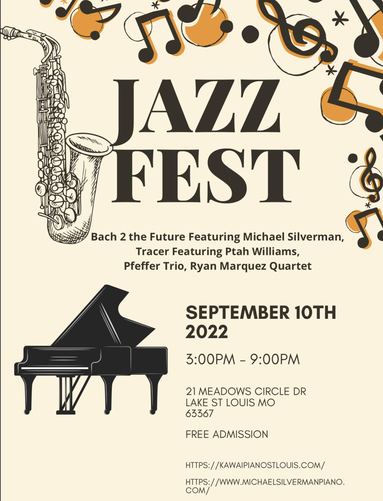 Jazz Fest @ Kawai Piano Gallery St. Louis September 10th! - Kawai Piano ...